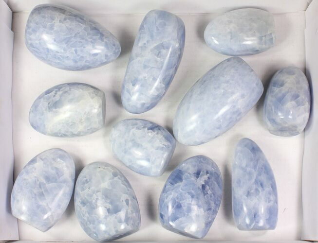 Lot: Lbs Free-Standing Polished Blue Calcite - Pieces #77725